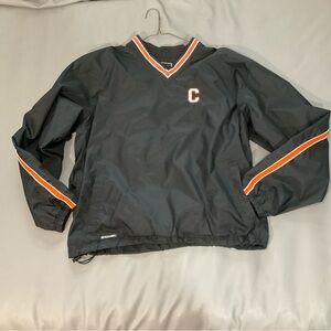 Holloway Black Pullover Windbreaker with Orange & White Trim